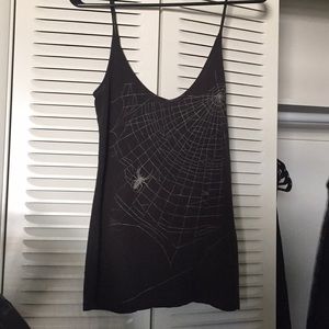 Summer Goth Spider Tank